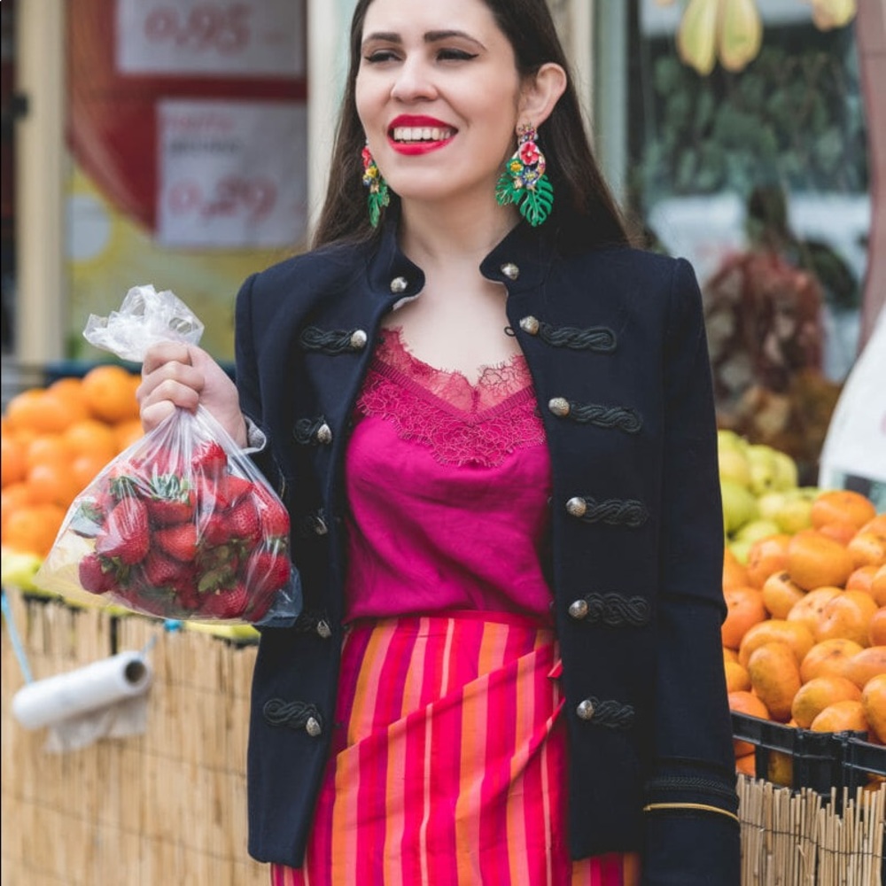 ⚡️LAST ONE⚡️Zara Tropical Leaf drop earrings - Picture 8 of 8